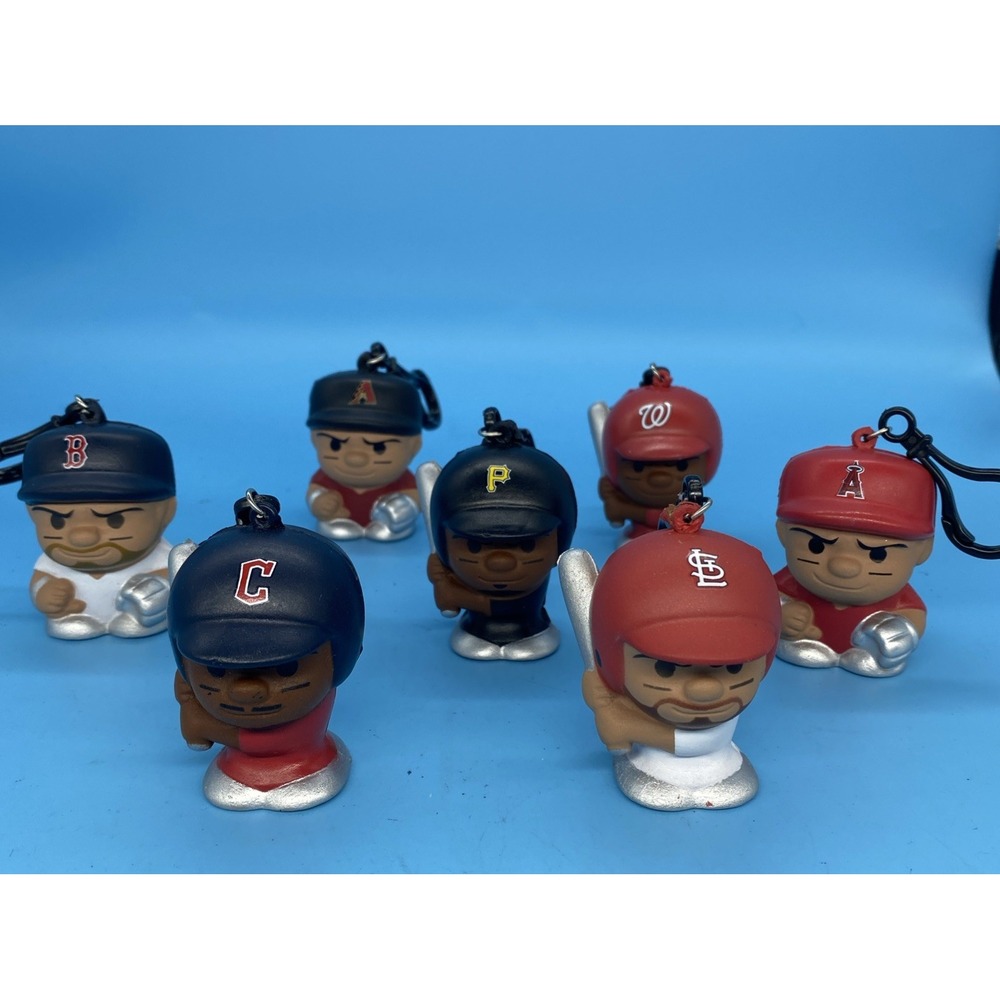 MLB TeenyMates Baseball Mini Figures Lot of 7 Loose Pocket Toy Bundle